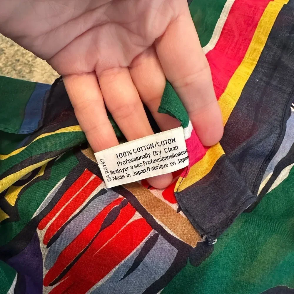 Vintage Talbots beach umbrella scarf